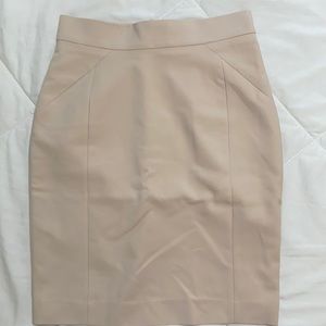 Nude pencil skirt